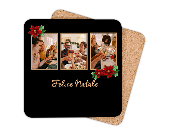 Con grafica nera e riquadri bronzo