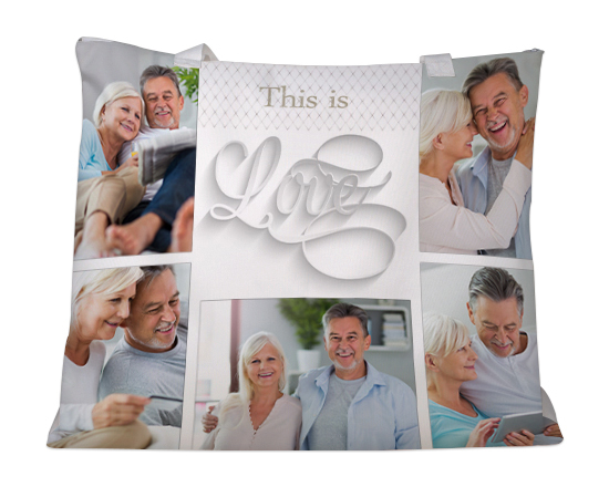 Borsa mare grafica collage elegance love