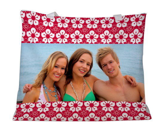 Borsa mare con foto e grafica hawaii