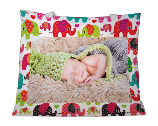 Elefantini colorati per la borsa mare