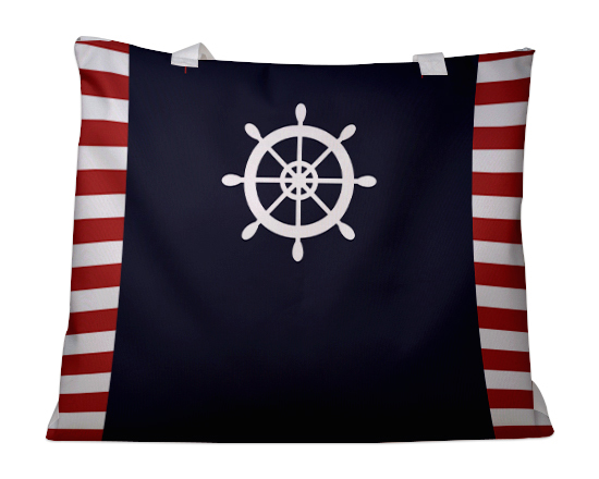 Borsa mare con grafica marinara
