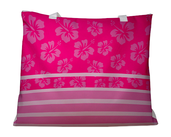 Borsa mare grafica pink hawaii