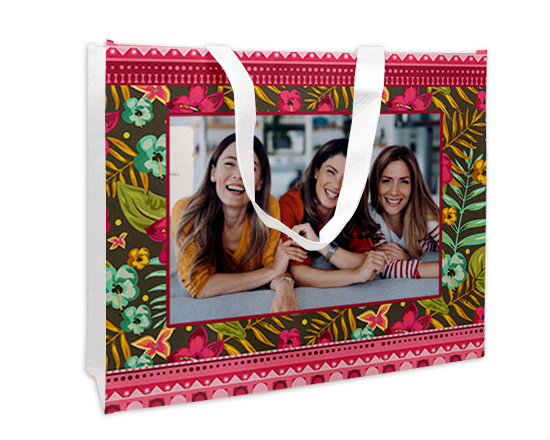 Borsa spesa con foto e grafica Garden