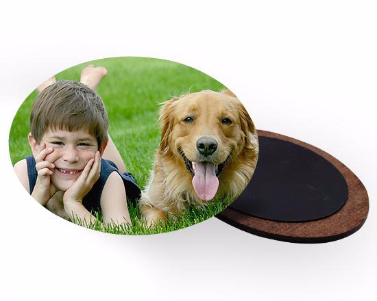 Calamite in legno Ovali personalizzate con foto