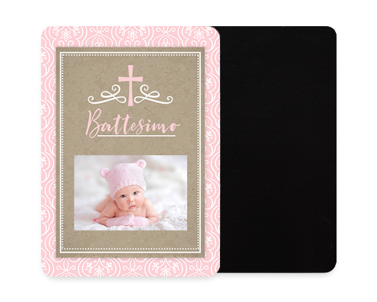 calamita flessibile rettangolare battesimo bimba