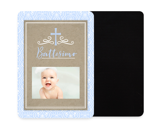calamita flessibile rettangolare battesimo bimbo