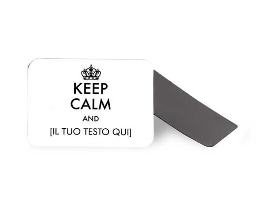 Calamita flessibile rettangolare keep calm
