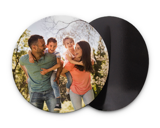 calamita flessibile rotonda con foto