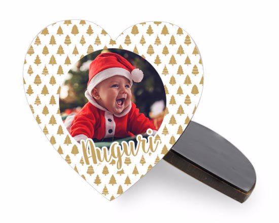 Alberelli natalizi su calamita in masonite