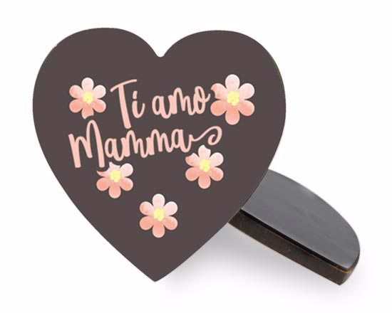 Calamita cuore masonite Ti amo mamma