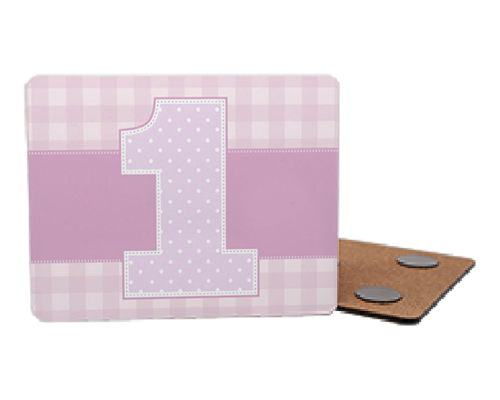 Calamita in legno compleanno un anno