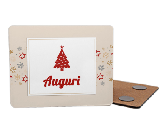 calamita rettangolare in legno natale