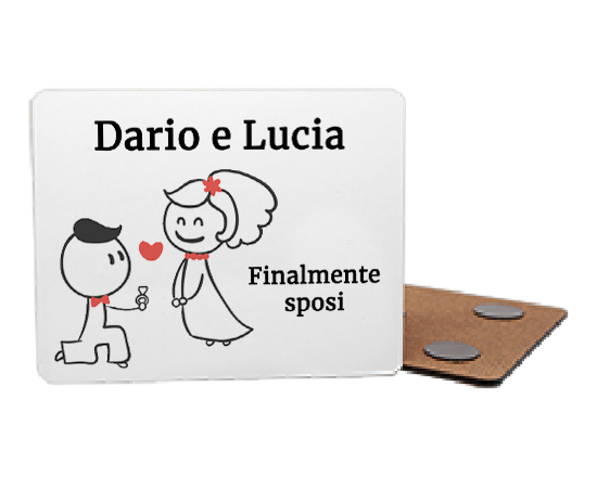 Calamita legno matrimonio