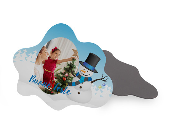 Calamita personalizzata nuvola di neve