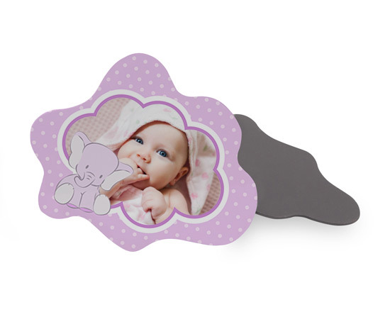 calamita nuvola con foto nascita bimba