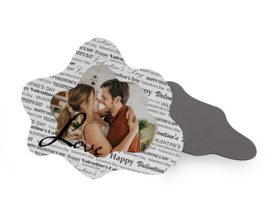 La piccola calamita con parole romantiche