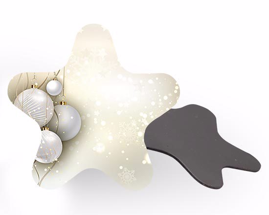 Calamita stella Natale dorato