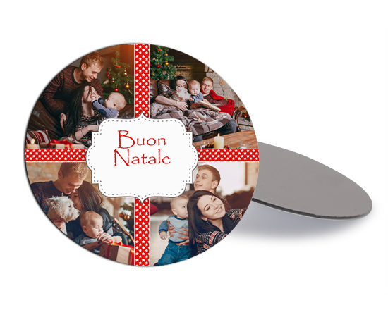 calamita rotonda flessibile buon natale