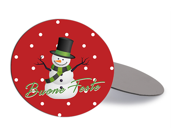 calamita rotonda flessibile buon natale