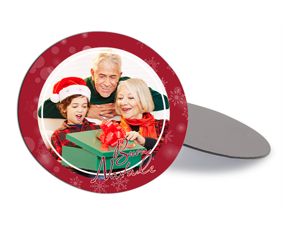 calamita rotonda flessibile buon natale