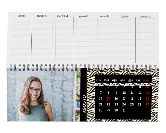 Calendario da scrivania Zebrato 