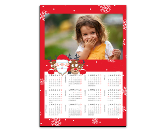 Calendario magnetico natalizio