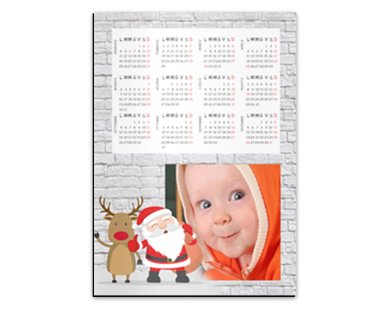 Calendario magnetico A3 Babbo on Wall