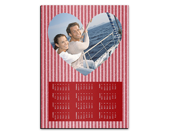 Calendario magnetico A3 Love rigato