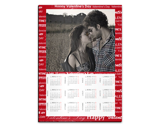 Calendario magnetico A3 Love words