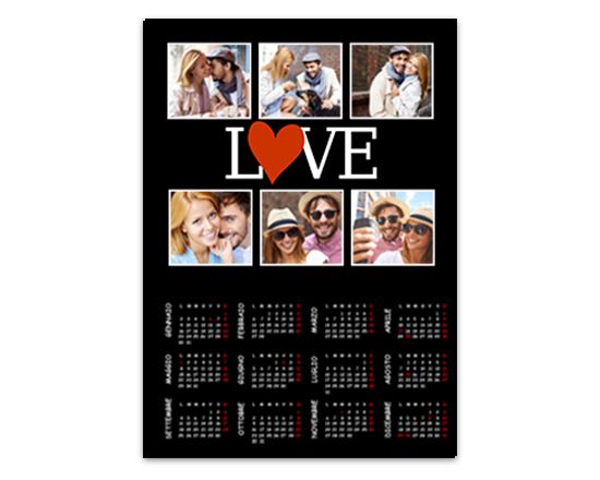 Grandioso calendario magnetico collage