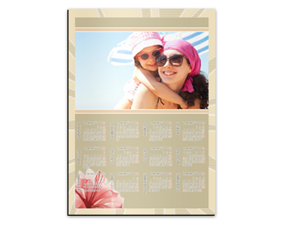 Calendario magnetico A3 Orchidea