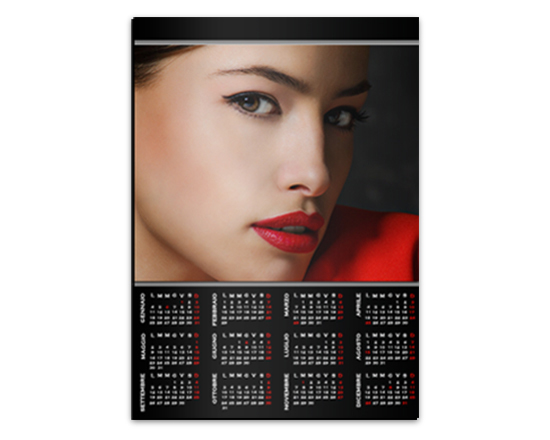 Calendario magnetico A3 Simply black