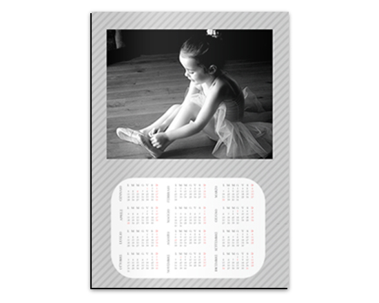Calendario magnetico A3 Texture obliqua