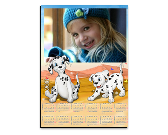 Calendario magnetico con dalmata