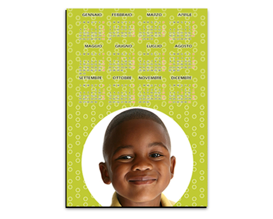 Calendario magnetico A4 Green