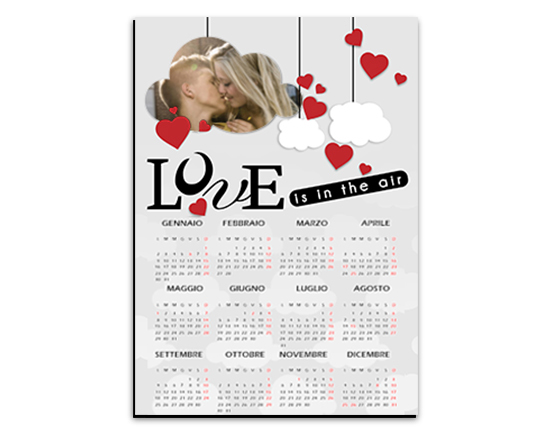 Calendario magnetico A4 Lovely cloud
