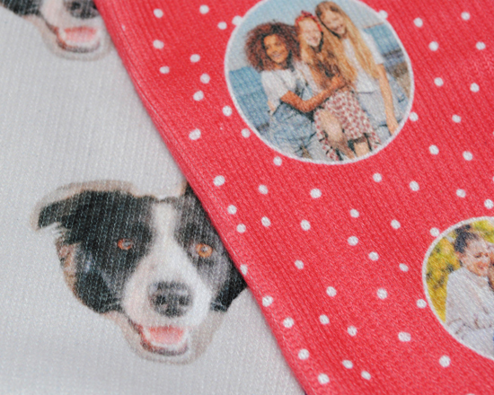 Dettaglio tessuto calzini da donna personalizzabili