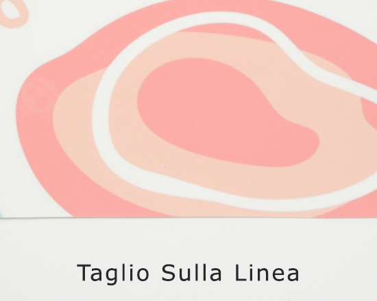 Canvas con taglio sulla linea