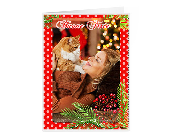 Biglietto auguri pieghevole per i tuoi regali di Natale