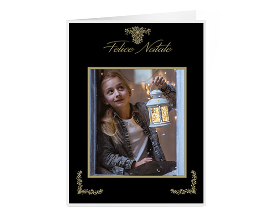 Biglietto di Natale per auguri con foto