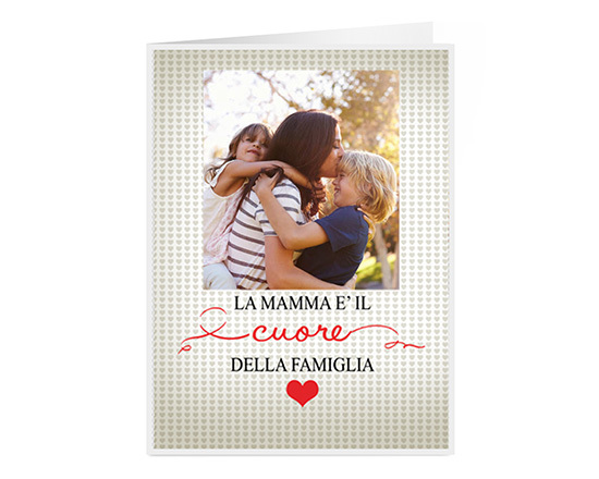 Biglietto auguri a 2 ante per la festa della mamma