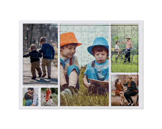Puzzle in legno con cornice A3 collage
