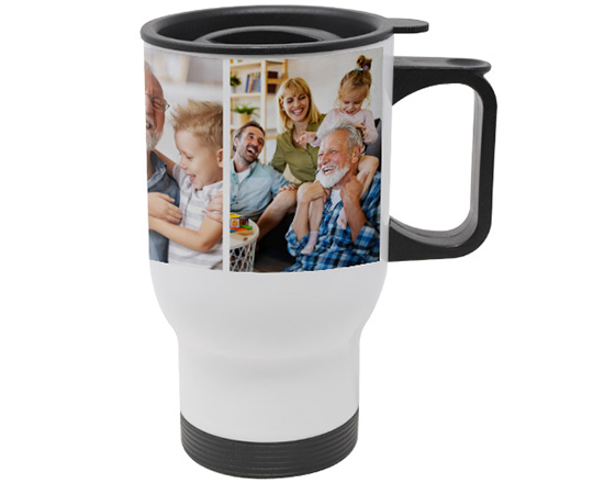 Collage di foto su tazza termica