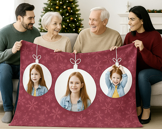 coperta di natale personalizzata