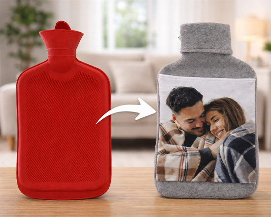 Copri borsa acqua calda personalizzata con borsa inclusa o esclusa