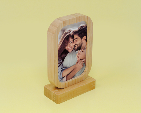 cornicere rettangolare in bamboo personalizzato