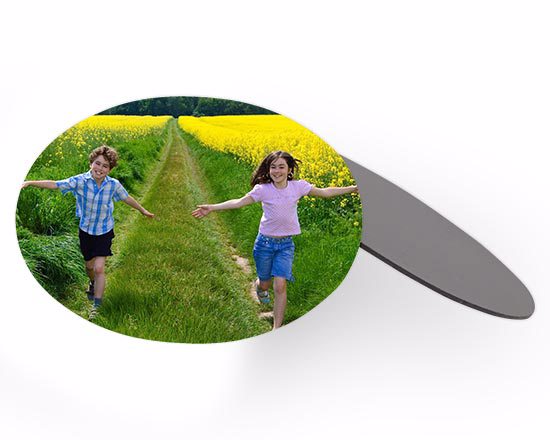 calamita ovale personalizzata con foto