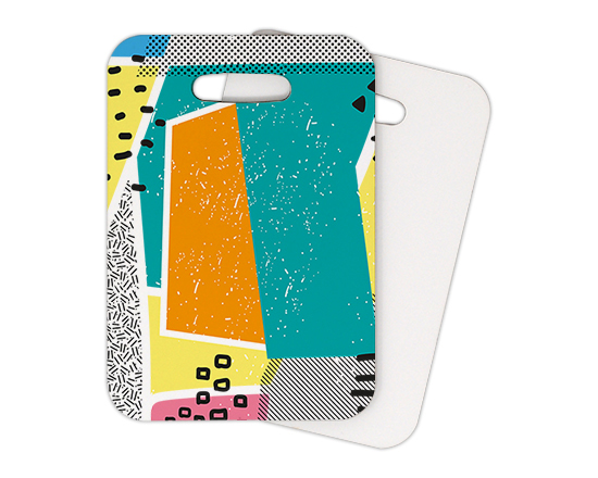 Etichetta da attaccare ai tuoi bagagli in legno grafica colorata