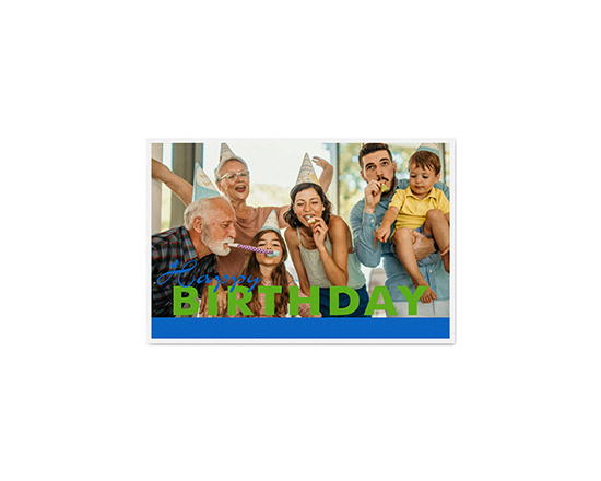 Biglietto auguri di compleanno con foto