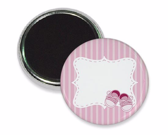 Magnete frigo con scarpette rosa